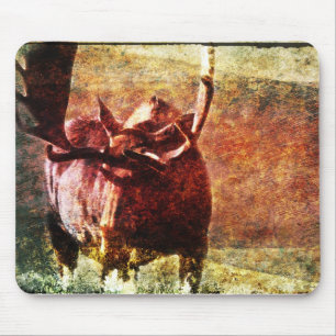 Bull Mouse Painting Mouse Pad