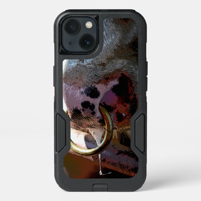 Bull Nose Otter Box for iphone 13 Case (Back)