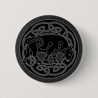 Bull of Prosperity - Celtic Knotwork Button