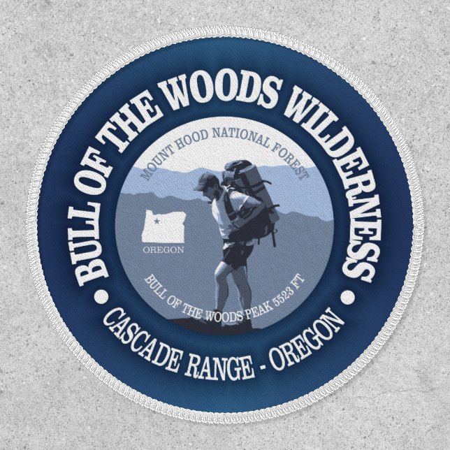 Bull of the Woods Wilderness (BG)  Patch (Front)