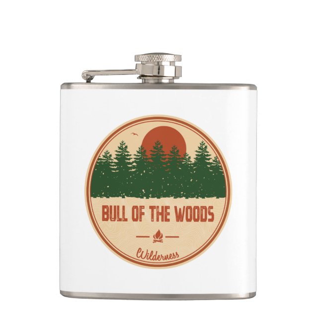 Bull Of The Woods Wilderness Oregon Flask (Front)