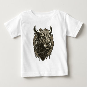 Bull Portrait Baby T-Shirt
