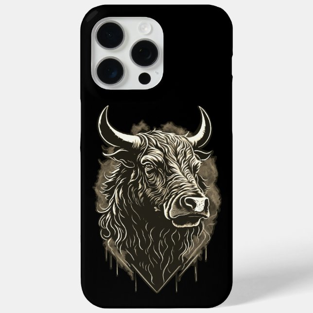 Bull Portrait Case-Mate iPhone Case (Back)