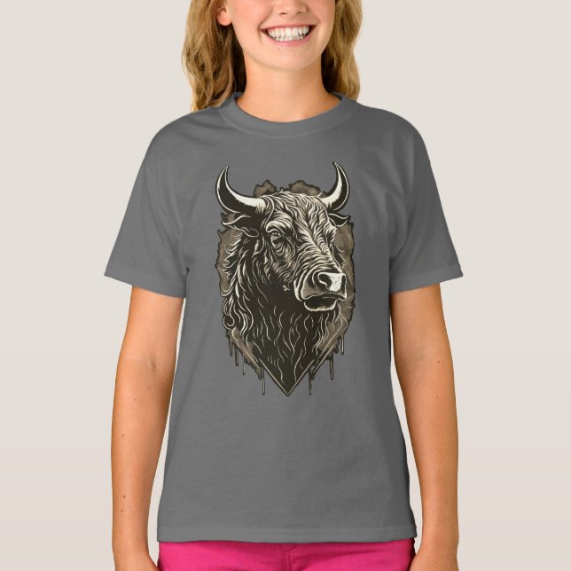 Bull Portrait T-Shirt (Front)