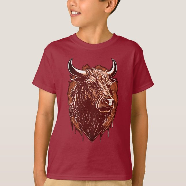 Bull Portrait T-Shirt (Front)