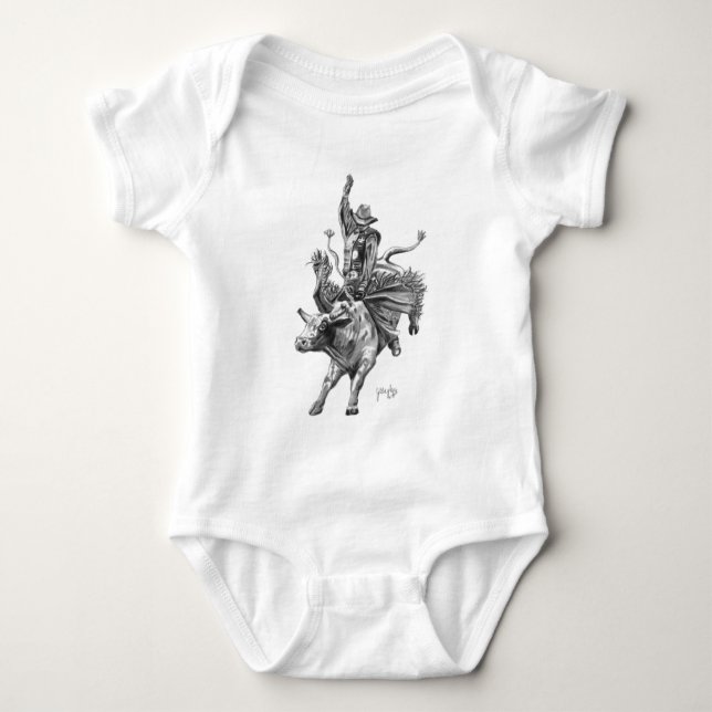 Bull Rider Baby Bodysuit (Front)