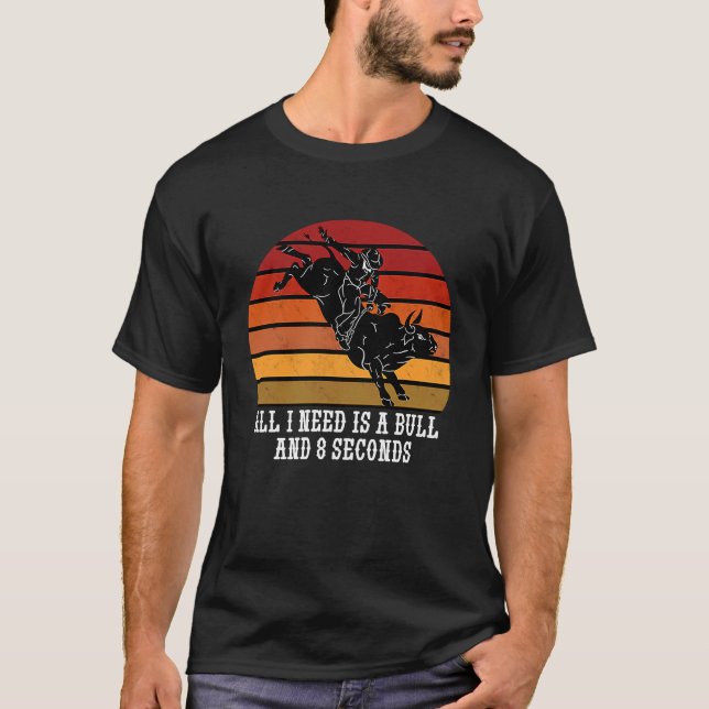 Bull Rider Bull Rodeo  1 T-Shirt (Front)