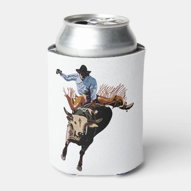Bull Rider Can Cooler (Can Front)