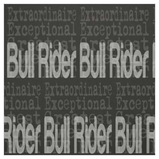 Bull Rider Extraordinaire Fabric