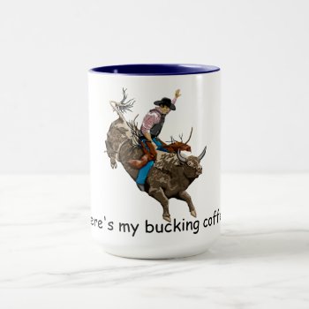 Bull Rider Mug by stickywicket at Zazzle