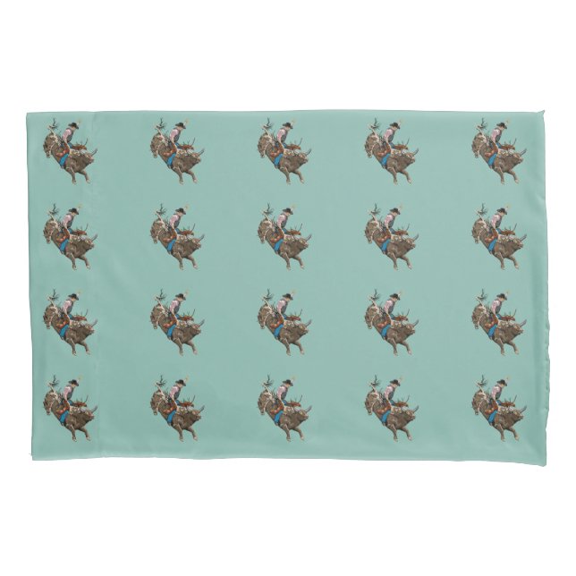Bull rider pillowcase (Front)