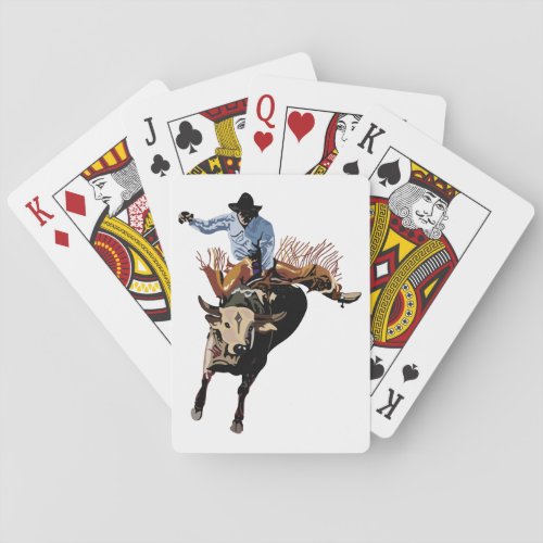 Bull Rider Poker Cards
