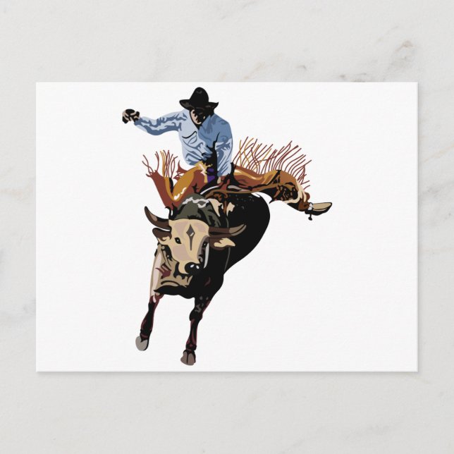 Bull Rider Postcard (Front)