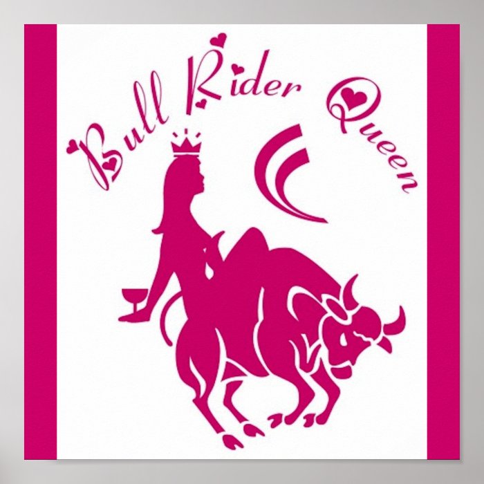 BULL RIDER QUEEN POSTER