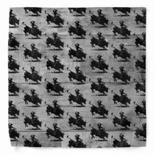 Bull Rider Rodeo Rustic Bandana