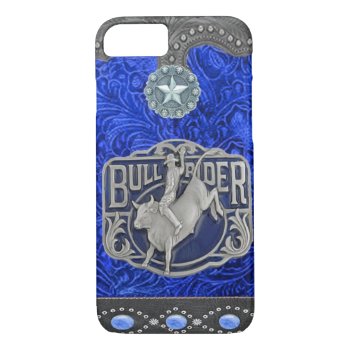 "bull Rider" Western Rodeo Iphone 7 Case by BootsandSpurs at Zazzle