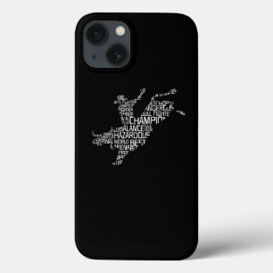 Bull Rider Word Cloud iPhone 13 Case