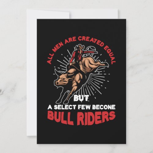 Bull Riders Cowboys Riding Country Rodeo Gift Invitation