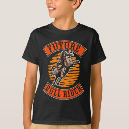 Bull Riding  Boys Men Cowboy Western T-Shirt
