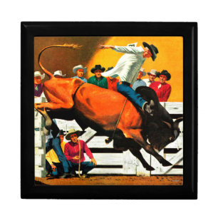 Bull Riding by Fred Ludekens Gift Box