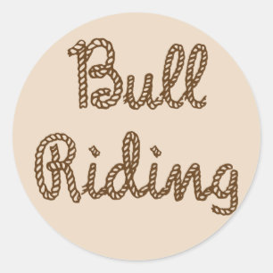 Bull Riding Classic Round Sticker