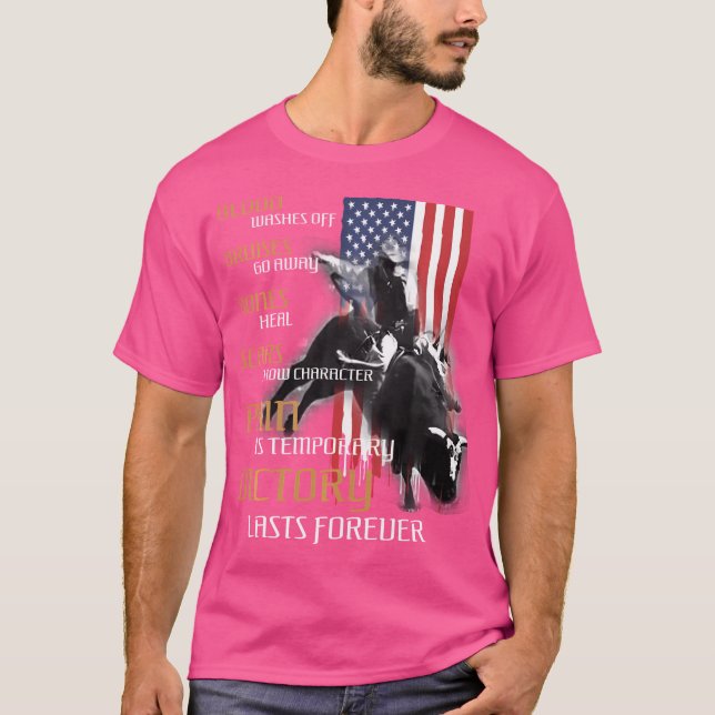 Bull-Riding For Men Texas Rider America Western Us T-Shirt (Front)