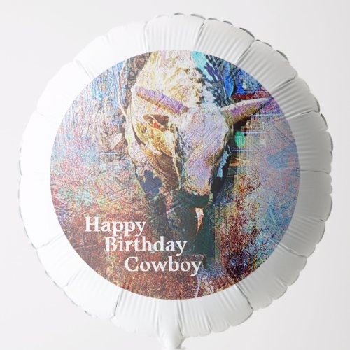 Bull Riding Rodeo Western Theme Party Balloon