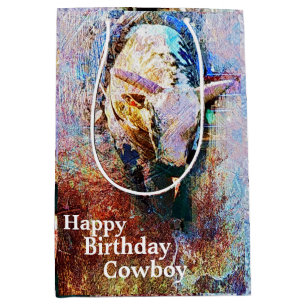 Bull Riding Rodeo Western Theme Party Medium Gift Bag