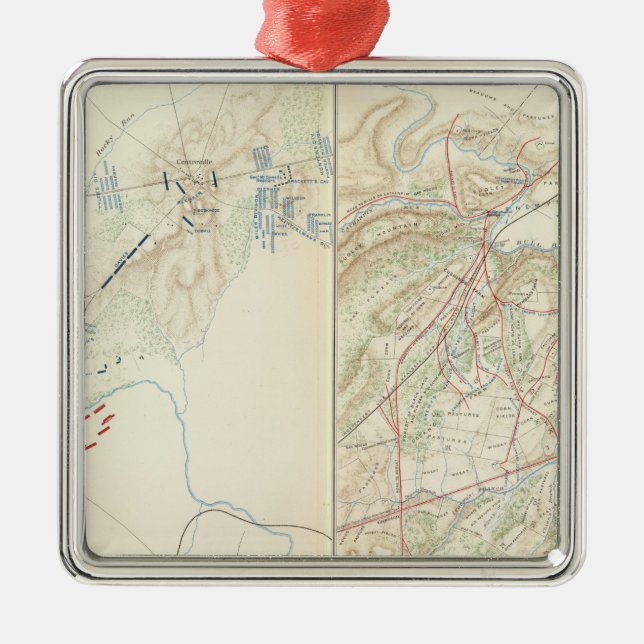 Bull Run, Manassas Metal Ornament (Front)