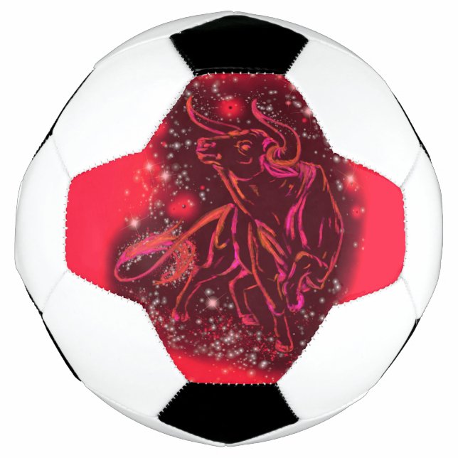 Bull Running Soccer Ball (Front)