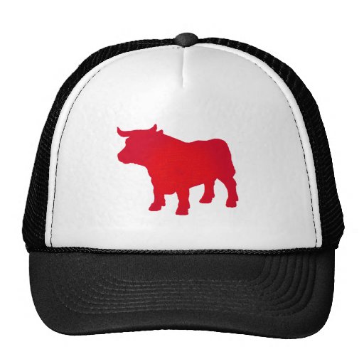 Bull see Red Trucker Hat | Zazzle