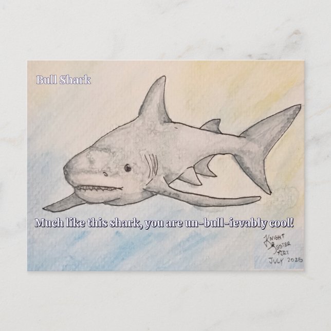 Bull Shark Postcard (Front)