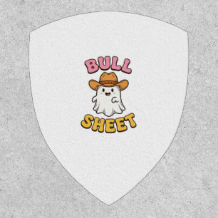 Bull Sheet Cute Ghost Cowboy Vintage Funny T-Shirt Patch