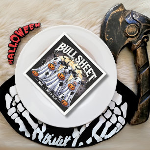Bull Sheet moo Funny bulls Halloween Napkins