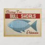 Bull Shoals Blue Fish Vintage Travel Postcard