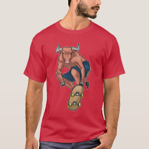 Bull Skater Skateboard T-Shirt