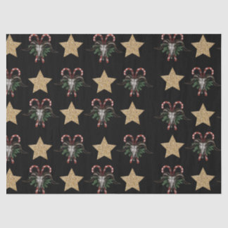 Bull Skull and Candy Cane Tissue Paper