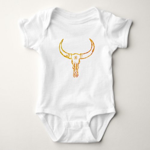 Bull Skull Jersey Bodysuit