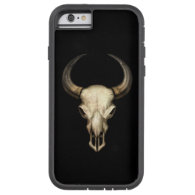 Bull Skull on Black Tough Xtreme iPhone 6 Case