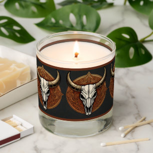 Bull Skull Scented Candle