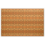 Bull Skulls Rustic Gold Brown Western Pattern Fabric
