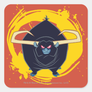 Bull Smiling Square Sticker
