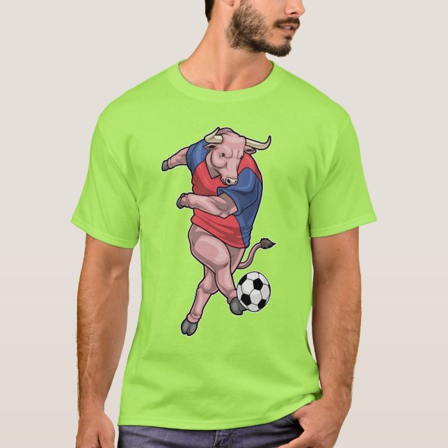 Bull Soccer player Soccer T-Shirt (Front)