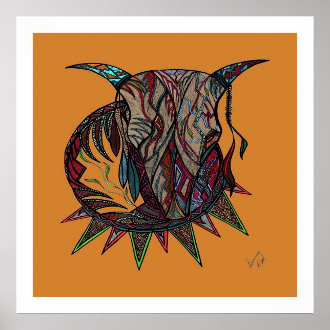 Bull Spirit Reproduction Poster (Front)