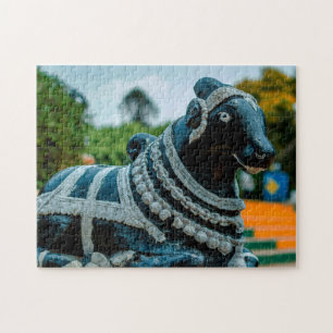 Bull Statue Nandi Park India. Jigsaw Puzzle