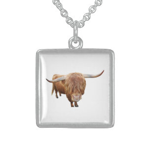 bull sterling silver necklace