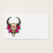 Bull Sugar Skull with Pink Roses (Front)
