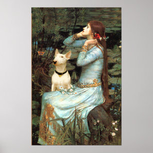 Bull Terrier 1 - Ophelia Seated Poster