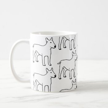Bull Terrier Artsy Coffee Mug by Crosier at Zazzle
