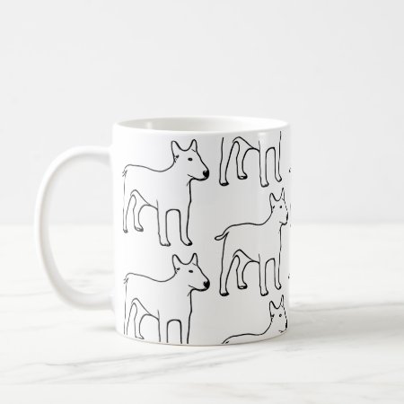 Bull Terrier Artsy Coffee Mug